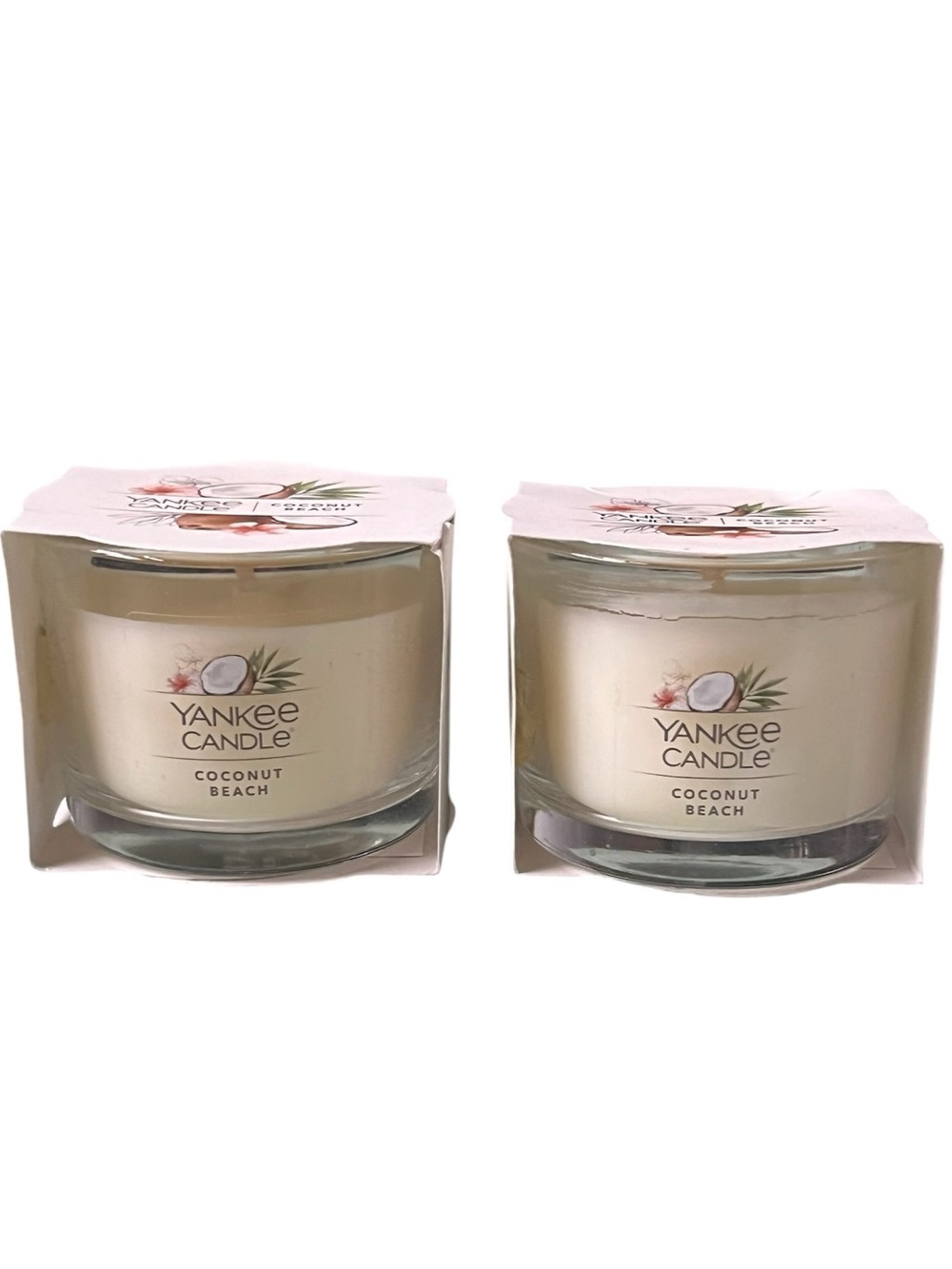 🏝️ Yankee Candle Coconut Beach Mini Candles – Set of 2